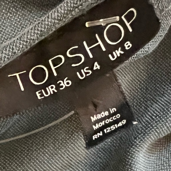 Topshop Ruched Teal/Turquoise Dress 4 - Picture 3 of 8